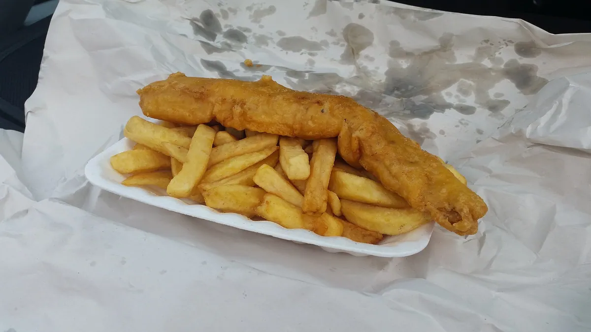 Fish & Chips food typical of TROY Take-Away